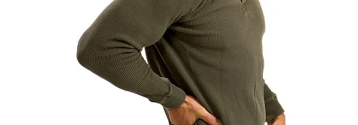 Image of a man with hip pain.