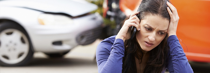 Image of a woman with whiplash.